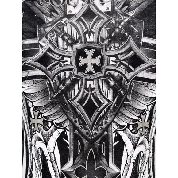 Xtreme Couture by Affliction Men's T-Shirt Battledome Biker Cross, S-5XL - Picture 8 of 8